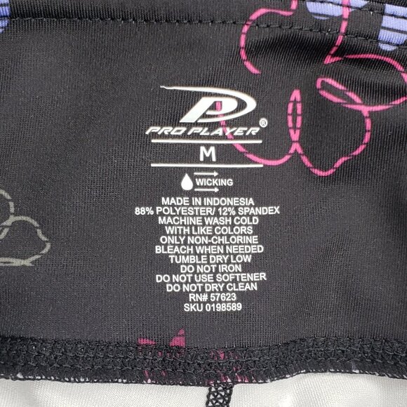 Capri Floral Moisture Wicking Pro Player Leggings Yoga Pants Ladies Sz M Pockets - Picture 5 of 6